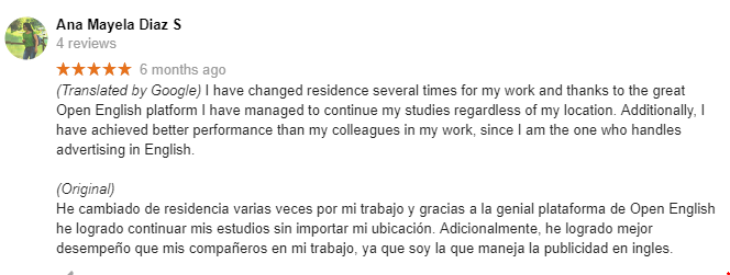 comentarios de open english